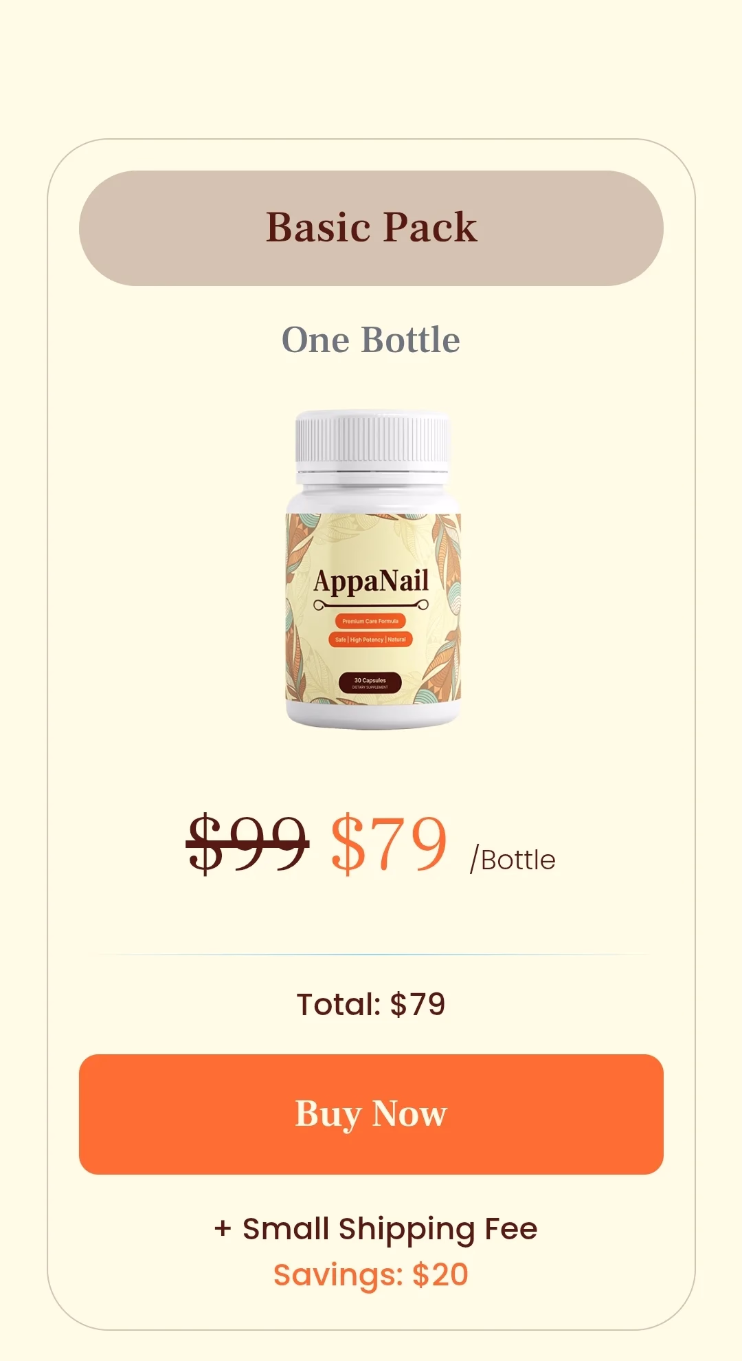 AppaNail™ 1 bottle pricing